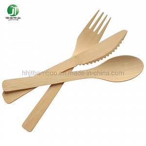 [Hot Item] Factory Wholesale Compostable Environmentally Friendly Bamboo Tableware Set Disposable Tableware