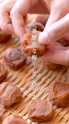 一番かんたんな梅干しの作り方 材料は完熟梅と塩のみ！ 自家製の梅干しは、シンプルで美味しい！ 時間が経つと味がまろやかになるので、味の変化も楽しめます。 ぜひお気軽に◎ #料理動画 #tiktok料理 #料理 #レシピ #レシピ動画