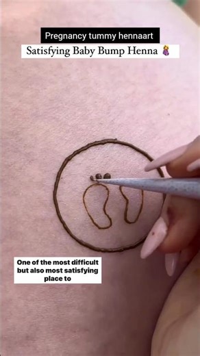 🤰🏻Henna belly art in pregnancy || Maternity Henna Belly Blessings #baby #babybump #tummy ##bellyart