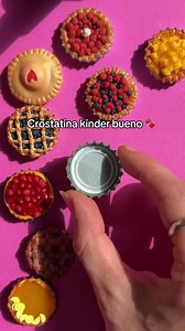 Crostatina kinder bueno in pasta polimerica - tutorial miniatura