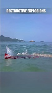 Model ship explodes, breaks in half and sinks, underwater footage #sinkingship #battleship #rcships