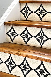 Diamond Star Pattern,stair Riser Stickers,peel and Stick Stair Riser,vinyl Strip Self Adhesive,easy to Trim,removable DIY Decor - Etsy