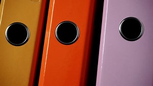 Close Many Colorful File Folders Ring: video de stock (totalmente libre de regalías) 26164322 | Shutterstock