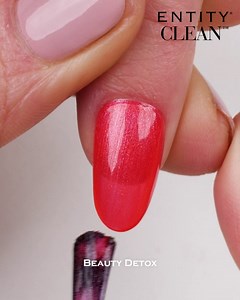 Entity Clean Beauty Detox Breathable Nail Lacquer, 0.5 oz, Vegan and Cruelty Free Nail Polish with Added Biotin, Halal Fingernail Polish, Hot Pink Nail Polish