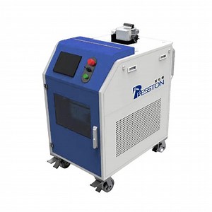 100W Handheld Pulsed Laser Cleaning Machine for Oil Stains on Wheel Surfaces