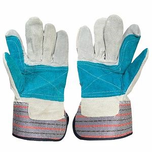 [Hot Item] Mix Color Hand Protection Industrial Working Labor Safety Leather Welding Gloves