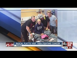 Rascal Flatts visits teen fighting cancer