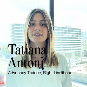 What is it like to be a trainee at #RightLivelihood? And what have these amazing talents brought us over the years? Read our interview with Kajsa Övergaard, coordinator of our traineeship programme, and hear from our most recent trainee Tatiana Antoni in the video below! ➡️ https://bit.ly/3qf2cd0 | Right Livelihood | Facebook