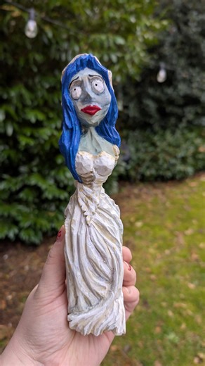 Hand Carved Corpse Bride, Victor, Magnet & Scraps - Custom Ordered - Etsy