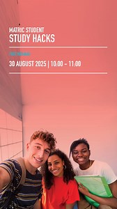 2.4K views · 18 reactions | Struggling to balance study, stress and sleep? You're not alone. On 30 August, SACAP is hosting the Matric Student Study Hacks webinar to help you build resilience and results. Learn how to study strategically, manage anxiety and face exams with confidence. RSVP here: https://bit.ly/3IPxsIF #MatricStudyHacks #MatricTips #ExamTips | SACAP | Facebook