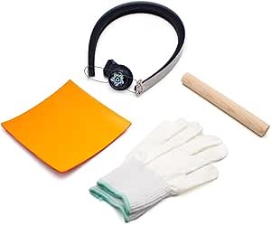 Table Tennis Rubber Cutter Bow Knife Precision Blade with Curvature Adjustment Safe Cutting Tool for Ping Pong Paddles