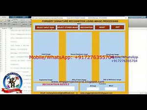 Forgery Signature Recognition Using Image Processing Matlab Project Source Code Signature Forgery