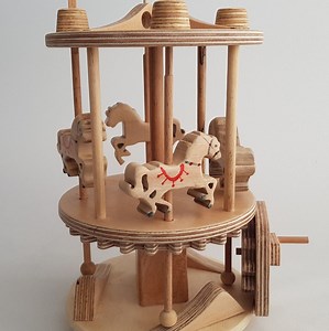 Wooden Automaton Carousel Toy Plans: DIY Woodworking Project (PDF Download) - Etsy Canada
