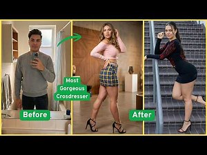 Most Gorgeous Crossdresser Mia | Unmatched Male to Female MTF Transformation Story | Video 1