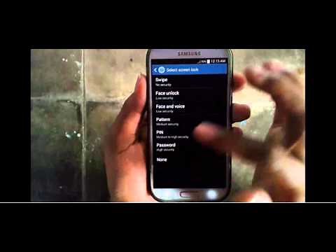 Samsung Galaxy S4 : How to Disable Lock Screen (Android Kitkat)