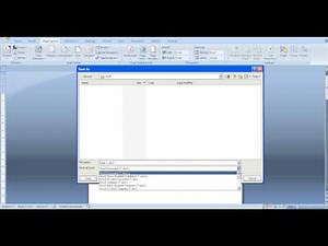 Understanding different file types with Word