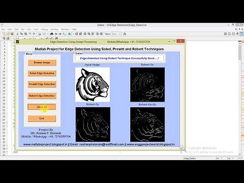 Edge Detection Using Sobel, Prewitt and Robert Techniques Matlab Project with Code