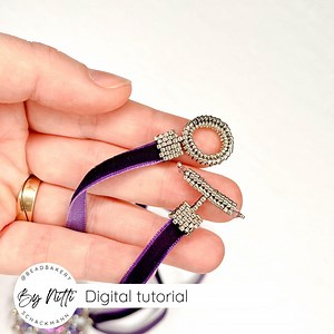 Ribbon End and Clasp - Beading Tutorial - Beaded Jewellery Tutorial With Illustrations and Photos - Etsy Canada