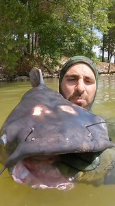 Caught this absolute river MONSTER of a fish in Tennessee! #bravewilderness #nature #rivermonster #outdoors | Brave Wilderness