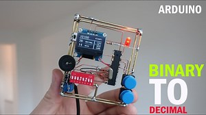 Naked Arduino project - binary to decimal converter, binary CALc and ASCII text