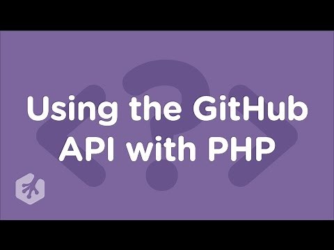 Using the GitHub API with PHP