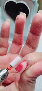 Gel Polish Removal: Gamit ang E-file/ Nail drill machine. #gelnails #naildrill #beauty #manicure #nailsalon #salonabudhabi #uae #nailtech | Nails by Yyen