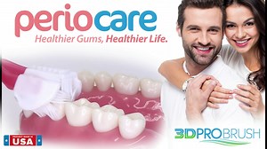 2-PK Periocare 3-Sided Toothbrush | Healthy Gentle Gum Massage | Made in USA | Tongue Scraper Ultra Soft Sensitive Gums