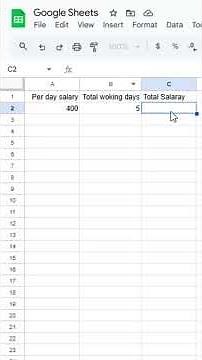 Google Sheets-ல multiplication எப்படி ?
