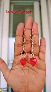 Valentine Wire Wrap Crystal Danglers Tutorial