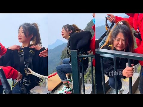 Bungeel Jumping With Rope In Beautiful Place:Asmr Bungee Jumping