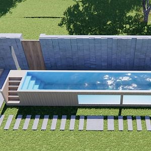 [Hot Item] AG Model Rectangle Pool - Durable Fiberglass, 30-Year Warranty Coverage