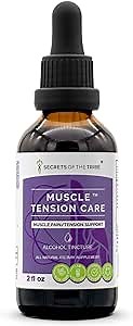 Secrets Of The Tribe - Muscle Tension Care, Herbal Supplement Blend Drops Alcohol Liquid Extract, Muscle Pain/Tension Support (2 fl oz)