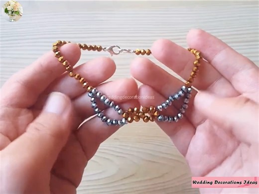 How to Make Crystal Beaded Collar Necklace | Wedding Decoration Ideas