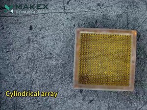 高精密圆柱阵列模具3D打印#3D打印 #高精度 #科研#模具#阵列#实验室日常#研究生日常#微纳加工#翻模#PDMS #MAKEX3D#透明高精微黄#UV光固化