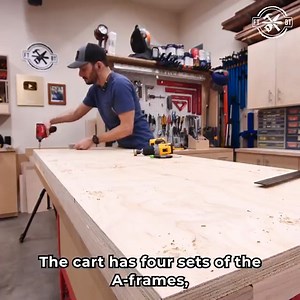 A Great Place to store your Lumber (DIY) This lumber rack can handle plywood, long lumber, and offcuts all while being mobile in the workshop. Get the plans here: https://fixthisbuildthat.com/diy-lumber-cart-plans/ | Fix This Build That