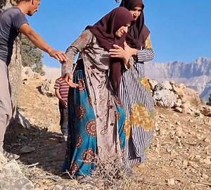 5.7K views · 194 reactions | The nomadic woman who was injured while picking pistachios with her little nephew | Outdoor Cooking | Facebook