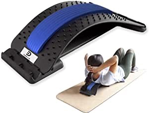 Bellevue Portable Chiro Board Back Cracker for Back Pain Relief - Back Stretcher Spine Deck for Sciatica Pain Relief - Triple Level Spine Board Spine Cracker