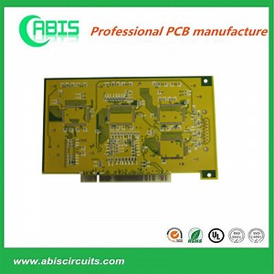Multilayer 94V0 RoHS PCB Circuit Boards Made of Fr4 Rogers Laminate, Grey Solder Mask