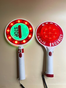 [Hot Item] Handheld LED Traffic Stop Go Sign Light Portable Flashing Traffic Warning