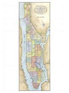 Manhattan Map, Map Art, Print of Manhattan Island - Etsy