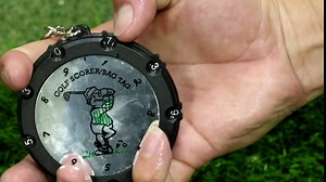 HOW TRUE 2 Pcs Golf Score Stroke Counter 18 Holes 9 Shots Golf Score Keeper with Clip Keychain