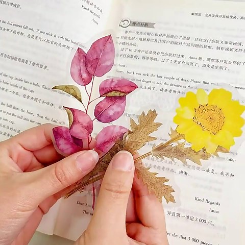 60 PCS Transparent Flower Plant Stickers Set - Larger Journal Floral & Plant Deco Stickers for DIY Crafts, Albums, Planner, Phone Cases, Water Bottles & More