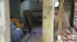 Day 9: Stone Foundation Renovation/Cinderblock Wall Repair We have completed the installation of the cinderblock wall on the east side of the home. As stated in the below video, we filled in the holes in each cinderblock with mortar to ensure there were no gaps and that the wall would be as structurally sound as we could possibly get it. On the west side of the basement, we have installed our 6x6 treated wood support posts to support the main floor while we remove the damaged brick. Just like th