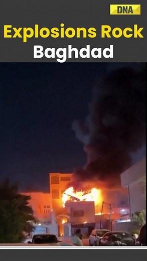 US Iran Ceasefire: Explosions Rock Burning Building After Strikes In Baghdad, Iraq | Israel | War |