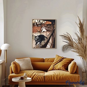 Paint by Numbers - Cat on the ledge