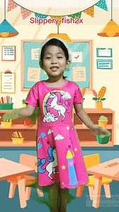 Slippery fish, slippery fish Nursery Rhymes #littleteacherriley #kindersong #nurseryrhymes #kindergarten #kids | Little Teacher Riley & Twins