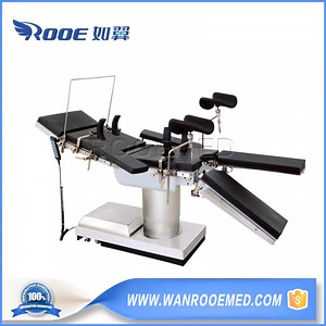 [Hot Item] Surgery 180 Rotation 304 Stainless Steel Electro-Hydraulic Operating Table for Clinical Use