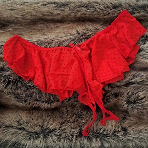 Red Crotchless Panties, Sexy Open Crotch Lingerie - Etsy