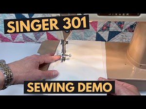 Sewing with a Singer 301A, another restoration is complete!
