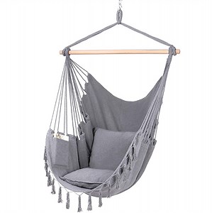 [Hot Item] Portable Macrame Indoor Patio Swing Garden Outdoor Hanging Hammock Chair